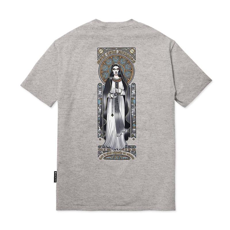 Camiseta MCD Regular Santa Vitral W24 Masculina Cinza Mescla